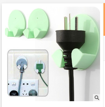 Power Plug Socket Hook Hanger Plug Organizer Multi-Function Plug Hook 2 Pieces With 31G