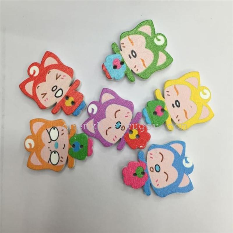 Wooden cartoon Ali student toys