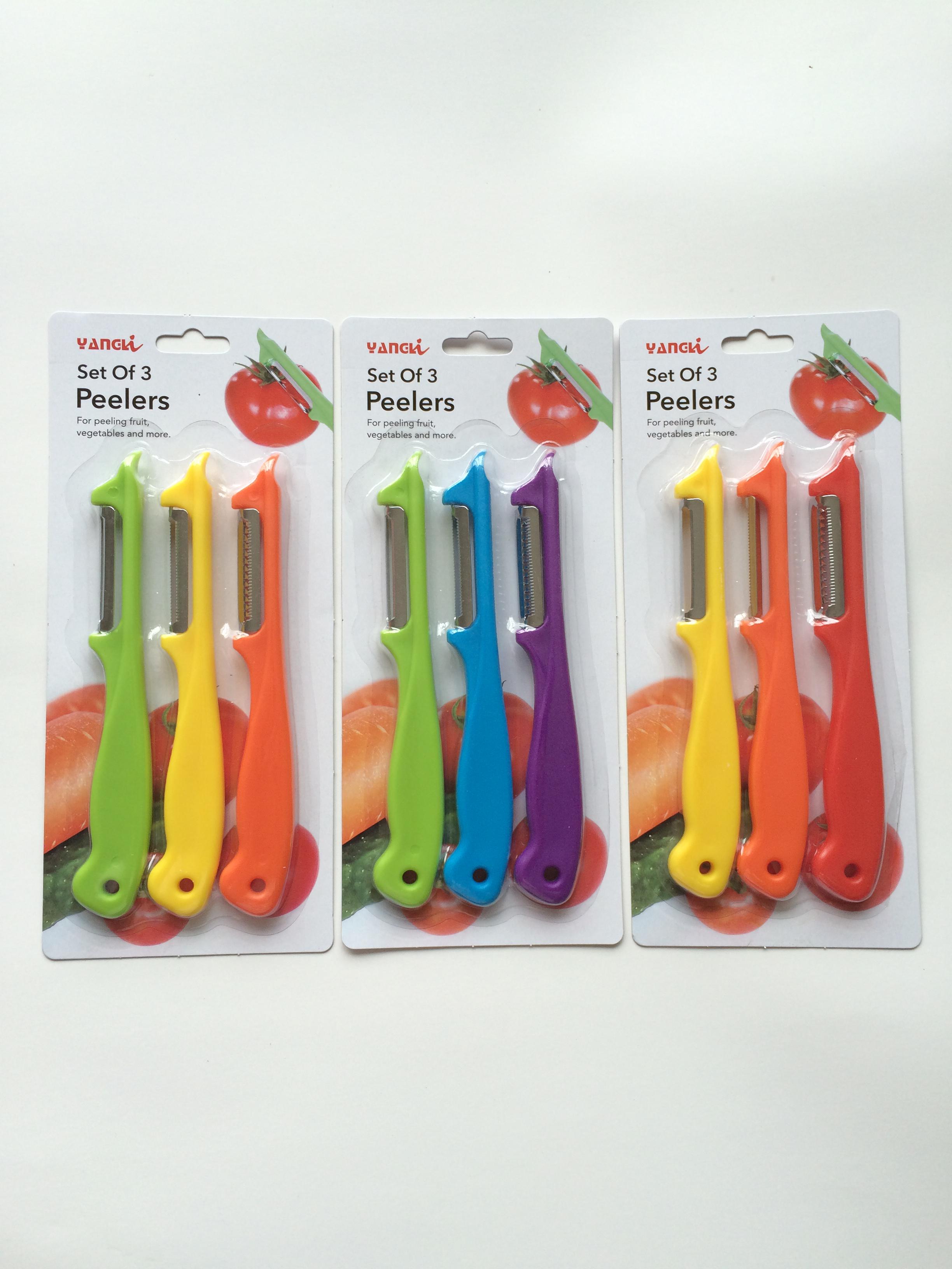 【HUANG DA】彩色削皮器3PCS
