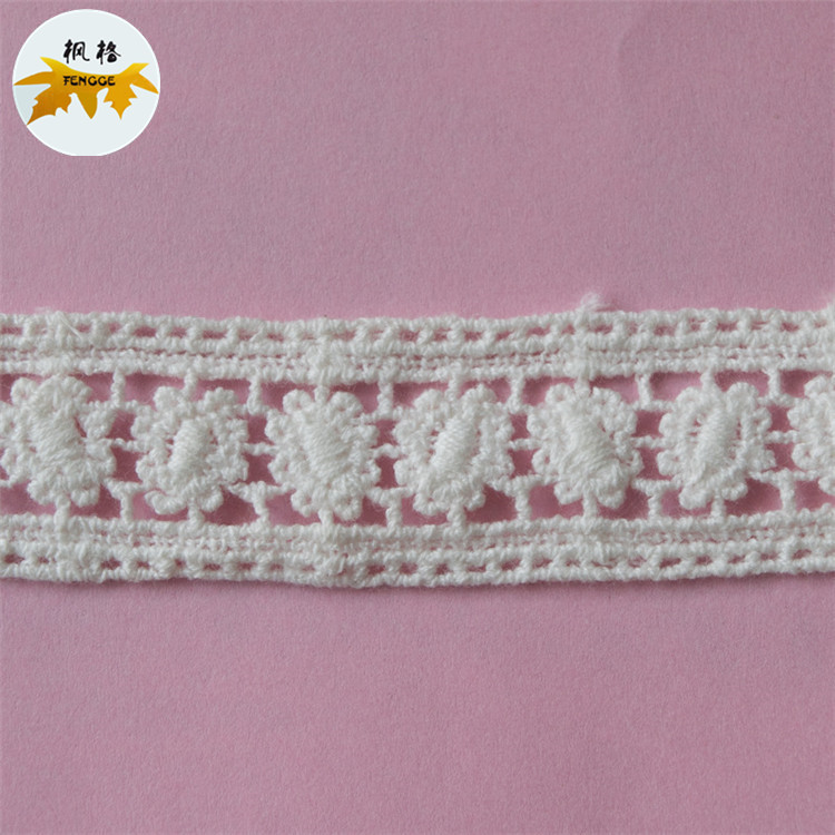 Factory direct sales of cotton thread lace mesh trim