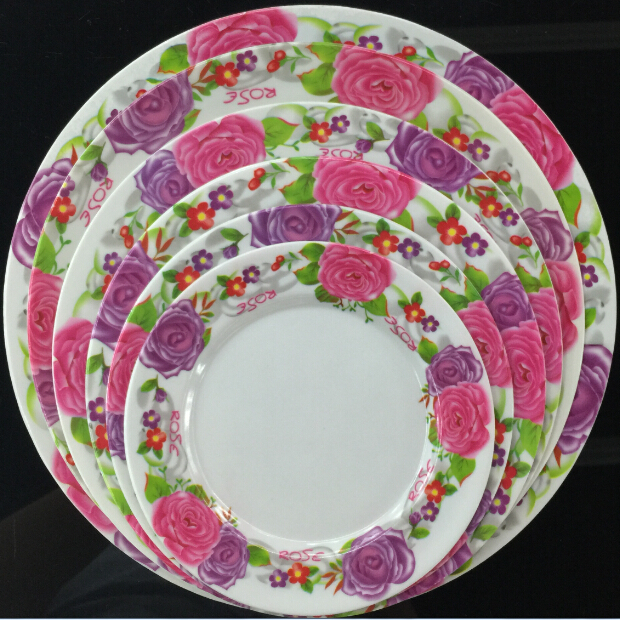 密胺平盘 密胺餐具 6789 10寸平盘仿瓷餐具