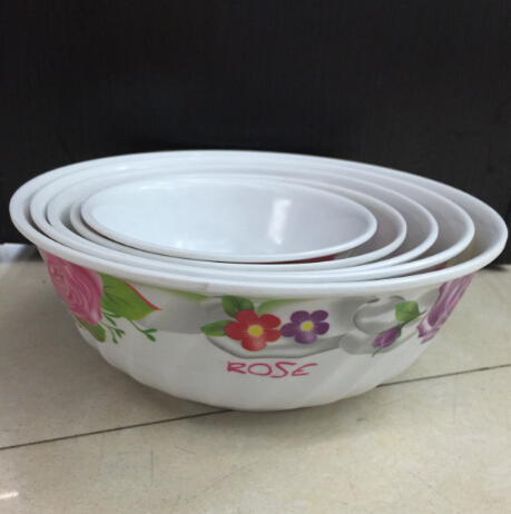 密胺碗 5 6 7 8 9寸外纹碗 密胺餐具 仿瓷餐具