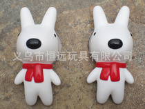 Cute cartoon sucker doll Little white dog Lisa sucker doll