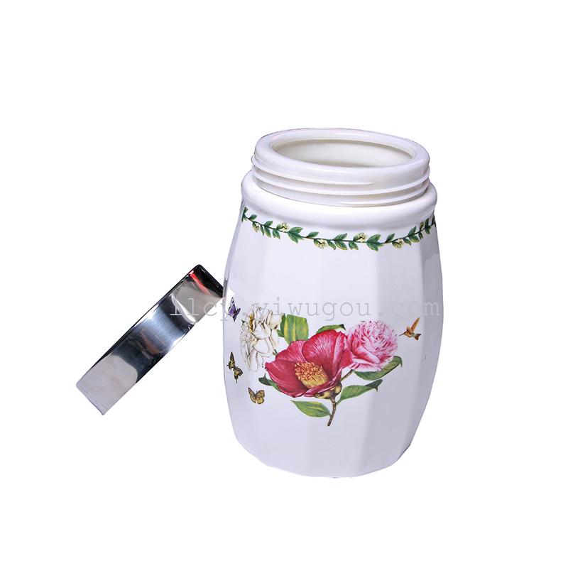 高档韩式密封罐 陶瓷精美密封罐厨房工具茶叶罐厂家直销产品图