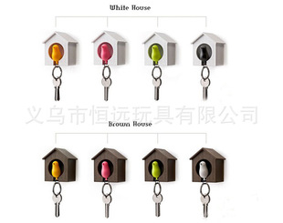 Bird's Nest key chain Bird Whistle key chain Love Nest bird House key ring