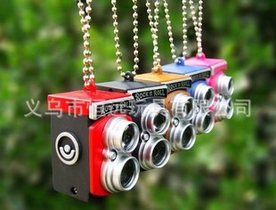 Retro SLR camera pendant with flash, sound LOMO camera pendant