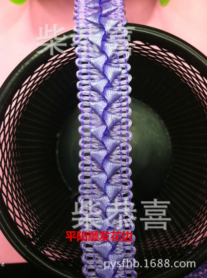 【厂家直销】现货供应三角花边/现货供应多色三角花边细节图