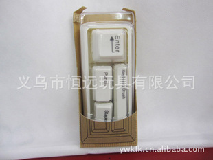 Creative Mini Keyboard Stationery set Punch Stapler keyboard brush details Picture