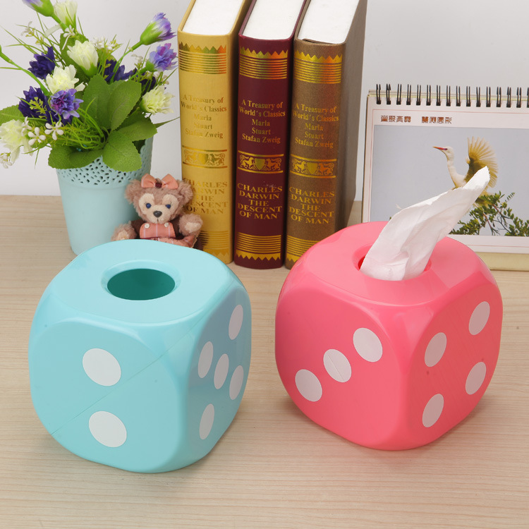 Creative dice paper towel draw dice paper tube home paper towel draw