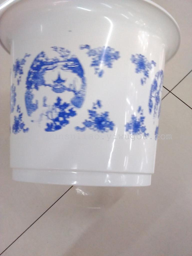 批发供应新型塑料花盆 仿陶瓷花盆 直型新款花盆细节图