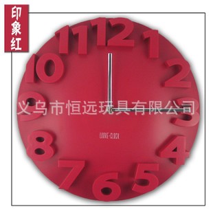 F three-dimensional digital wall clock Ultra-quiet movement creative wall clock full figure