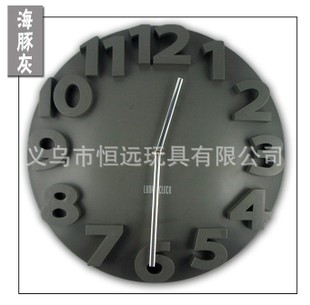 F three-dimensional digital wall clock Ultra-quiet movement creative wall clock details Picture