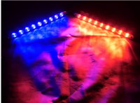 汽车中网爆闪灯一拖二9灯