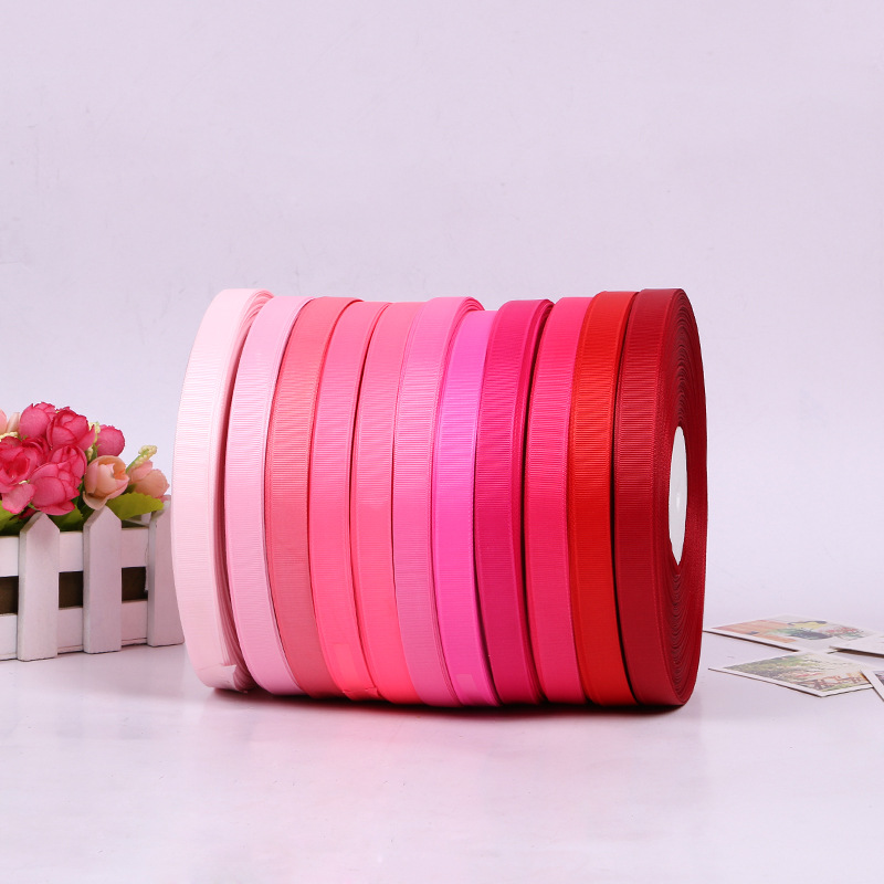 Factory direct sales of all kinds of polyester ribbons, webbing, colored ribbed ribbons and colored ribbons