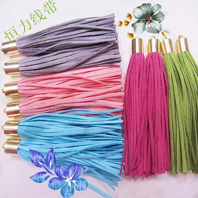 Tassel Leather Rope Hanging Ear Mobile Phone Pendant Korea Velvet Bar Must Color Size Can Be Customized