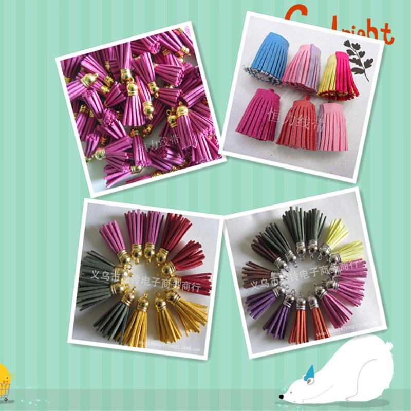 Tassel Leather Rope Hanging Ear Mobile Phone Pendant Korea Velvet Bar Must Color Size Can Be Customized Specification drawing