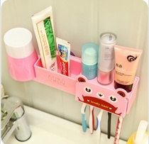 Creative animal Toothbrush storage rack Toothbrush hanging toothpaste rack multi-functional storage box