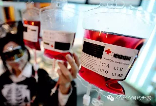 New blood bag drink bag creative vampire pvc drink bag