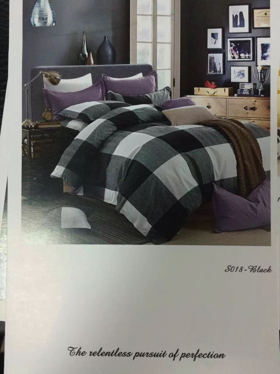 印花四件套个性AB四件套条纹四件套三件套产品图