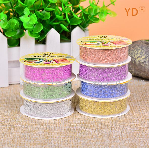 金粉胶带 手工装饰胶带 家居装饰胶带批发 透明胶带