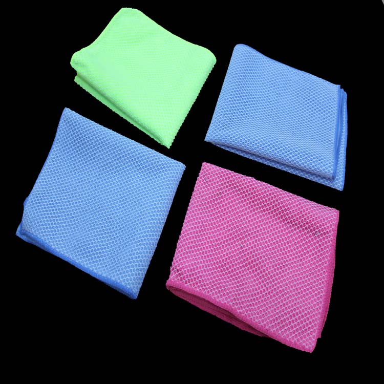 Microfiber single mesh towel water towel cleaning towel kitchen towel multifunctional towel