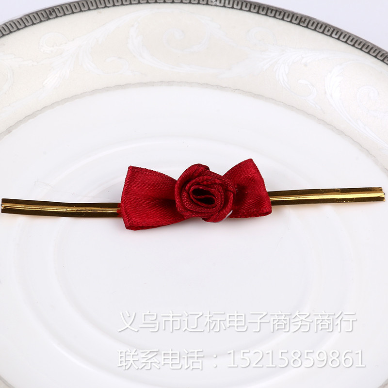 烘焙专用 封口铁丝蝴蝶结 束口领结 扎带蝴蝶结 厂家直销