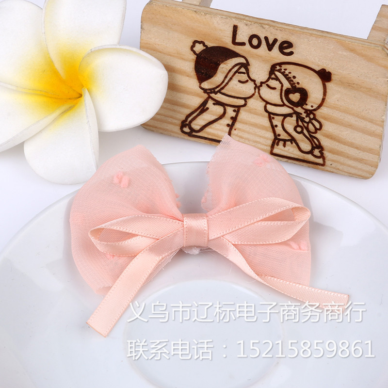 新版春季韩版配饰 男童女童领结零花蝴蝶结 儿童纯色糖果色批发细节图