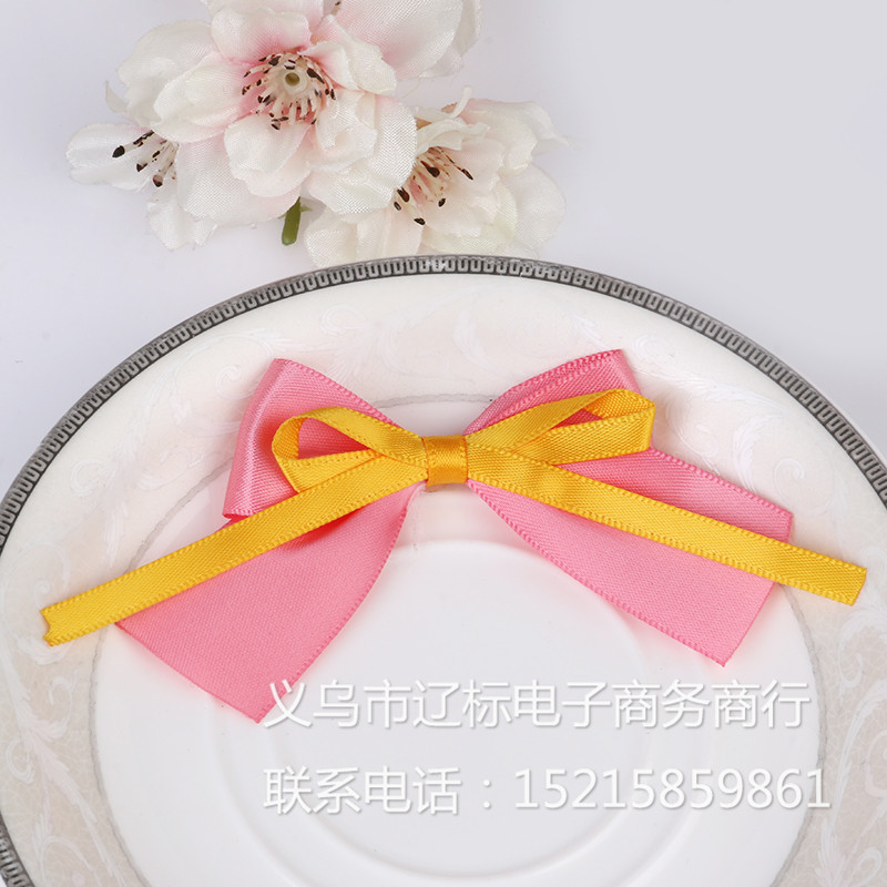 韩国纯手工缎带双层蝴蝶结发夹饰品配件 淑女发饰 大蝴蝶结头