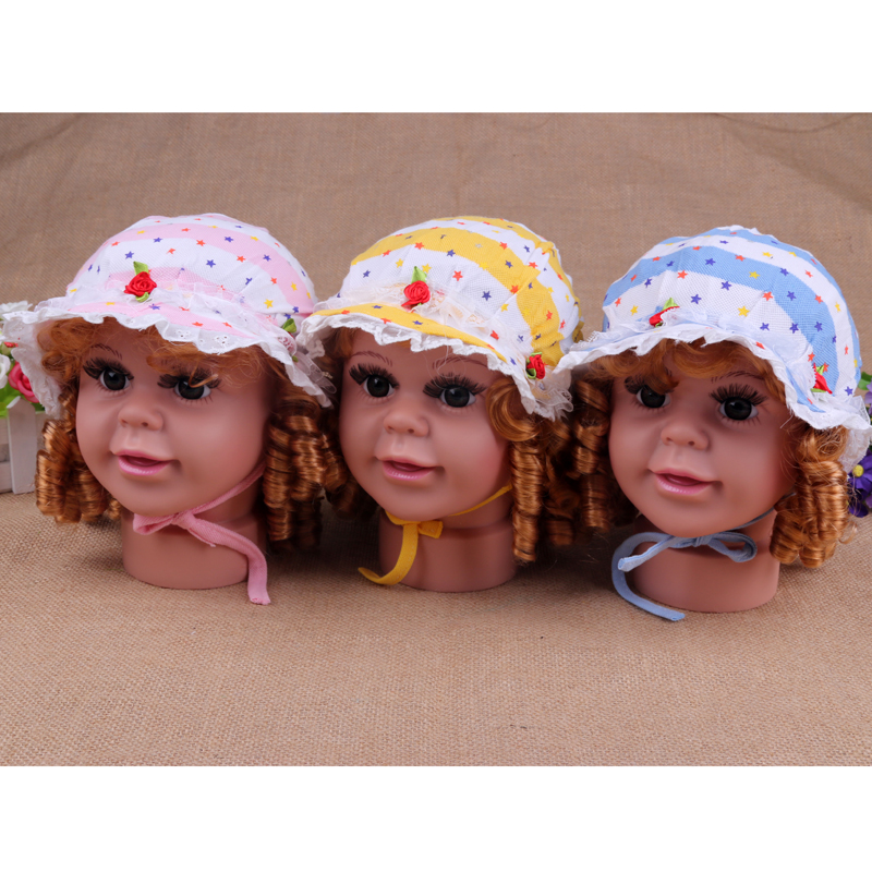 Sheriwa print five star lace Princess hat Baby hat visor XLW-180