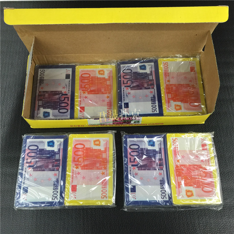 扑克厂家 19丝双副 外贸塑料扑克 定制扑克 定制图案产品图