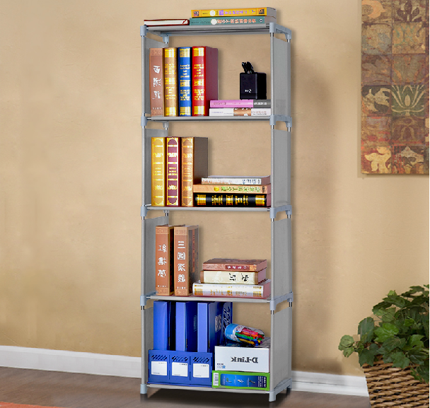 书架 DIY书柜加固五层自由组装置物架简易书柜层架鞋架