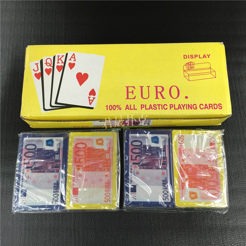 扑克厂家 19丝双副 外贸塑料扑克 定制扑克 定制图案