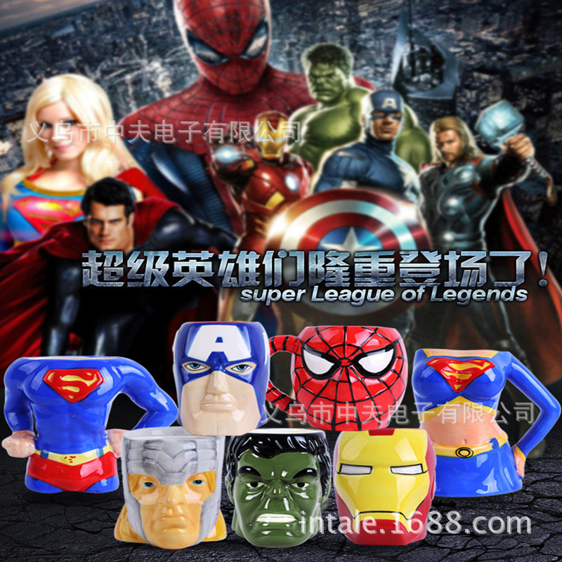 Iron Man Captain America Thor Hulk League of Legends series ceramic mug mug thumbnail