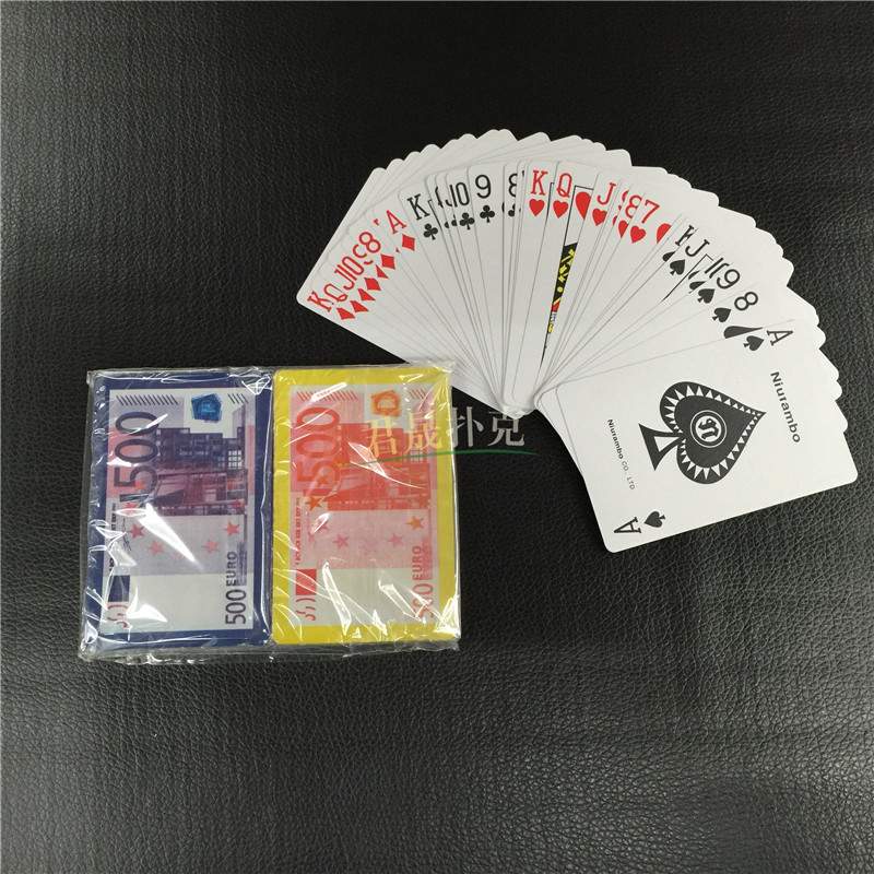 扑克厂家 19丝双副 外贸塑料扑克 定制扑克 定制图案细节图