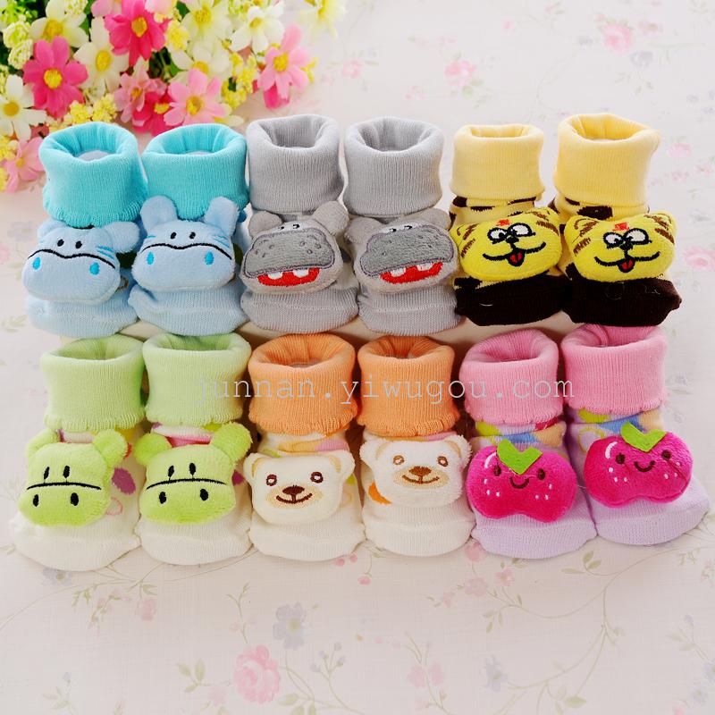 Junnan three-dimensional socks, all-cotton socks, baby socks, walking socks, floor socks, dispensing socks Specification image