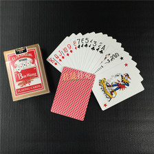 供应宾王966扑克 外贸宽牌 外贸扑克牌 定制广告扑克