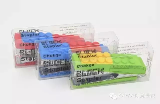 Innovative products LEGO blocks book DIY mini stapler silicone book Specification drawing