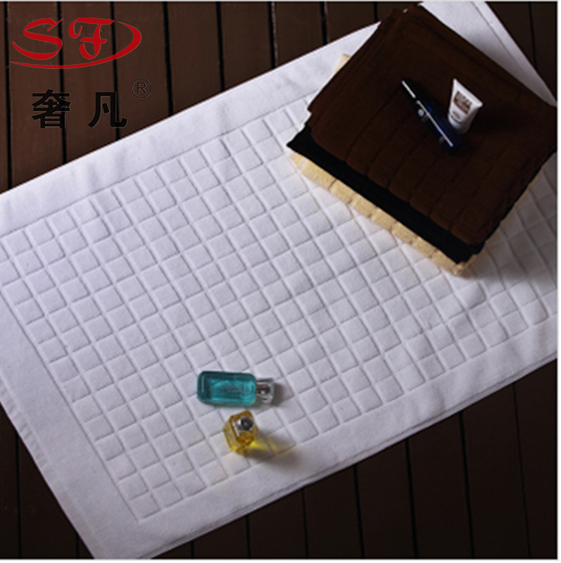 Chenlong hotel supplies bedroom bedside mat pure cotton floor towel bathroom non-slip mat full figure