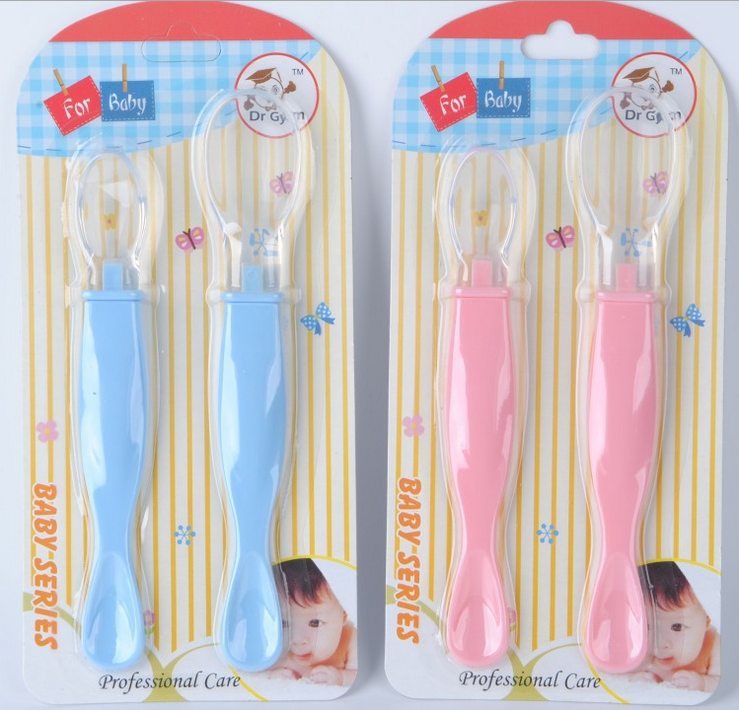 Dr. King Baby silicone soft spoon two-piece soft spoon Children's eating spoon Baby soft head safety spoon thumbnail