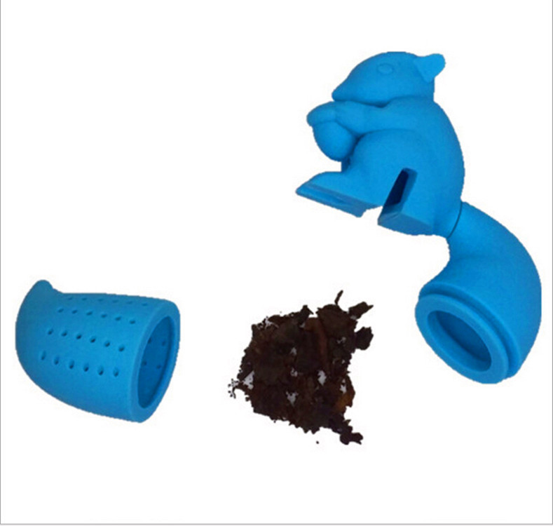 Lazy tea leaker Cute squirrel tea maker Specification drawing