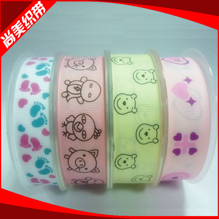 厂家供应 服装辅料花边 丝带蝴蝶结 丝带DIY花仔小动物