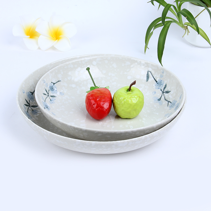 Snowflake porcelain series tableware ceramic deep nest plate business gifts wedding gifts