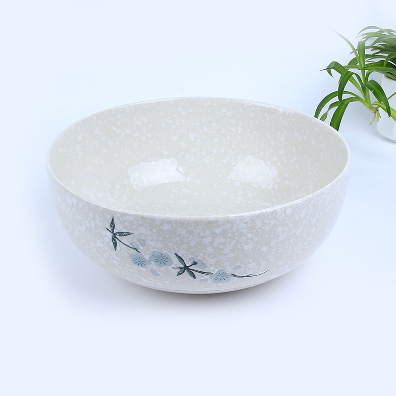 Top grade snow glazed ceramic tableware 8.5 inch Korean soup bowl volume from the best