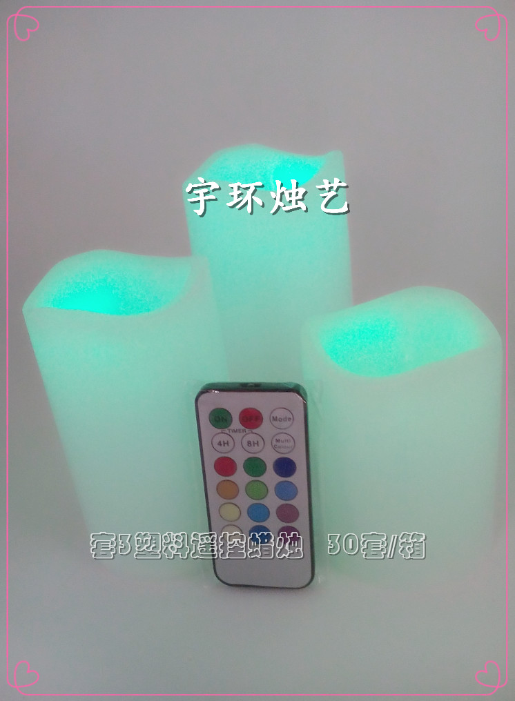Remote-controlled electronic candles, romantic wedding table decoration props, timed candles, creative restaurant atmosphere display items details Picture