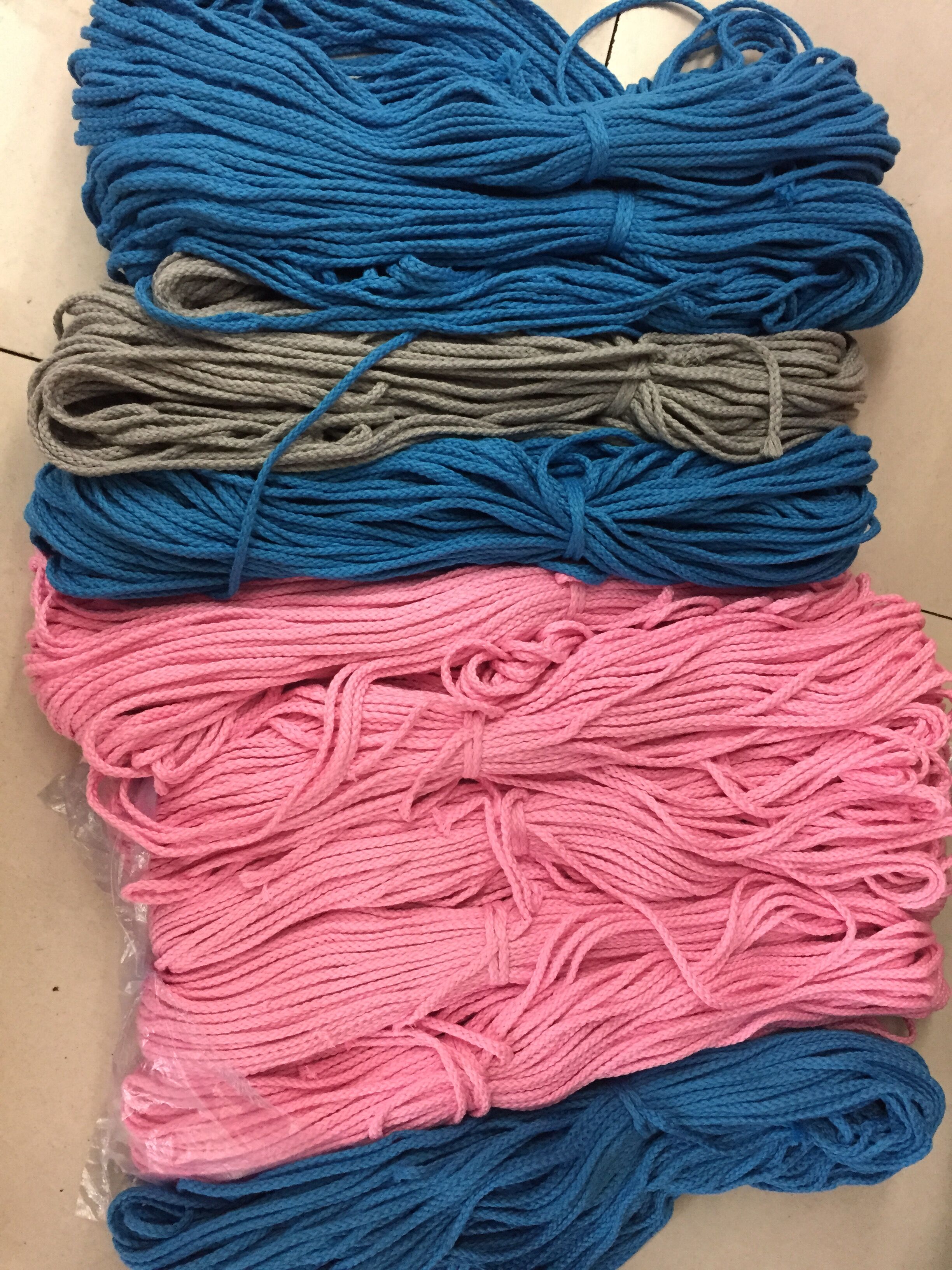 5.0mm fluorescent eco-friendly 8-strand cotton rope colorful DIY jewelry accessories Specification image