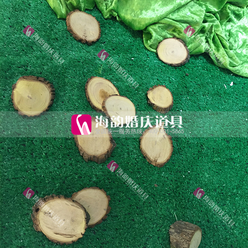 Wedding supplies, artificial wood blocks and wood chips, decorative forest series small wood chips details Picture