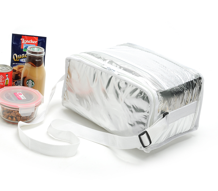 The new silver aluminum foil ice packing foreign trade original single insulation lunch box packing wholesale thumbnail