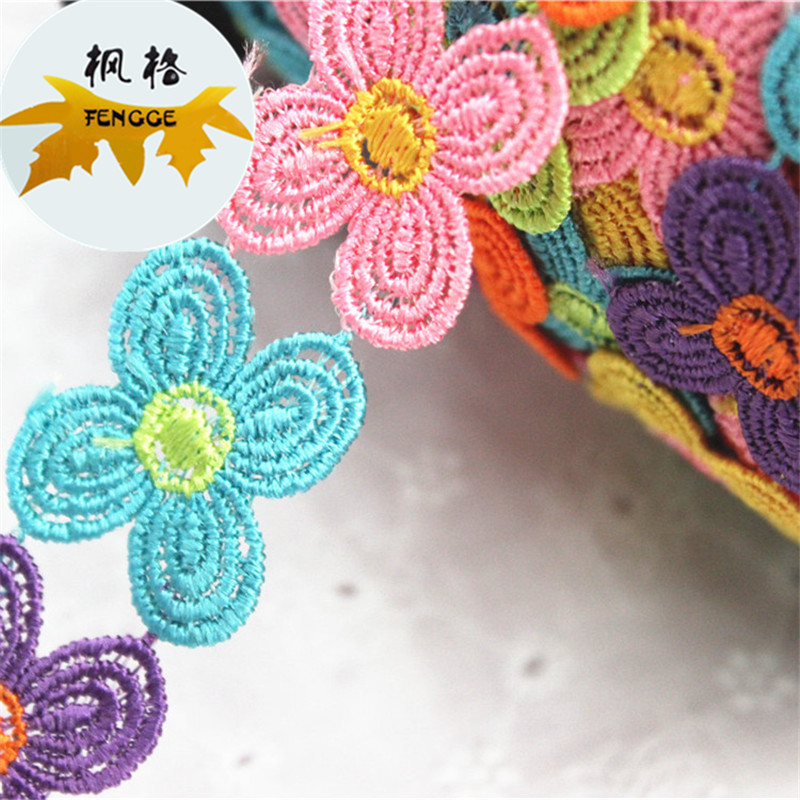 Factory direct sales of six-color flower lace DIY decorative accessories Specification image