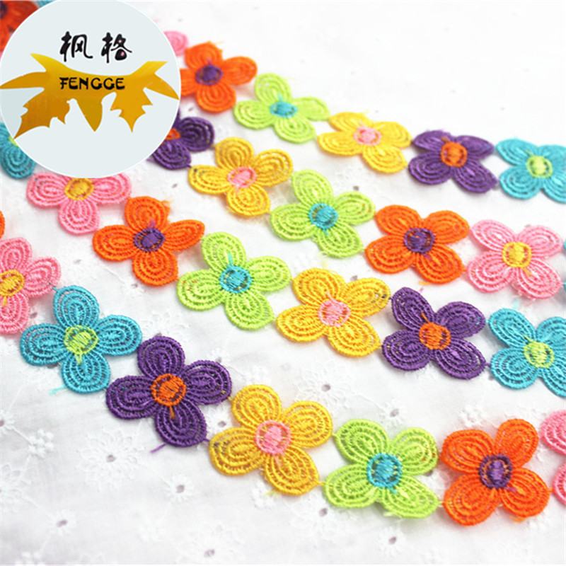 Factory direct sales of six-color flower lace DIY decorative accessories details Picture