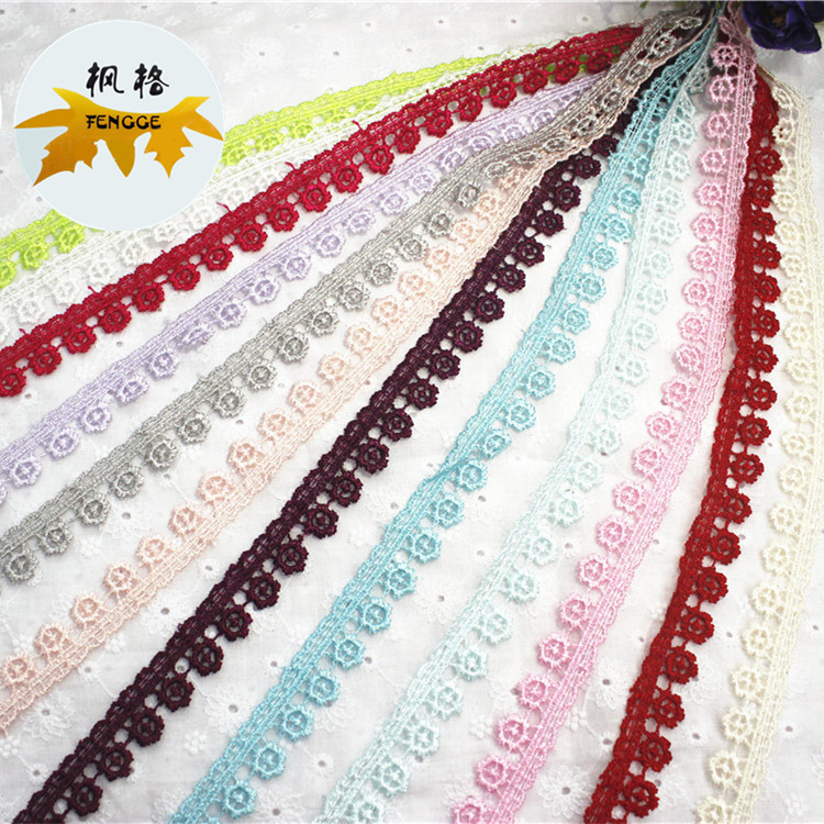 Direct sales from the manufacturer of refined water-soluble embroidered lace clothing accessories